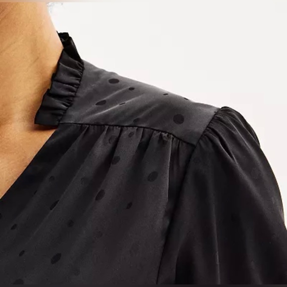 NWT DRAPER JAMES RSVP Hi-Lo Midi Wrap Dress Size Small - Picture 3 of 6